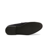 Mocassini Loafers scamosciati blu - Leone suola gomma made in italy