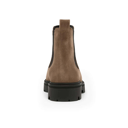 tacco Stivaletti Uomo scamosciati Beige | Made in Italy | Furio
