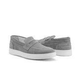 Paio di mocassini slip on uomo scamosciati grigio Duca di Morrone