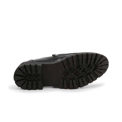 Black Leather Winter Loafers - Zeno