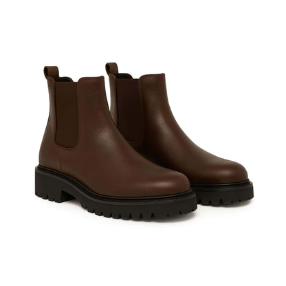 Paio di Stivaletti Uomo in Pelle Marrone | Made in Italy | Furio