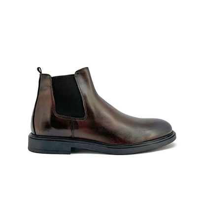 Bottes Chelsea en cuir marron - Martino