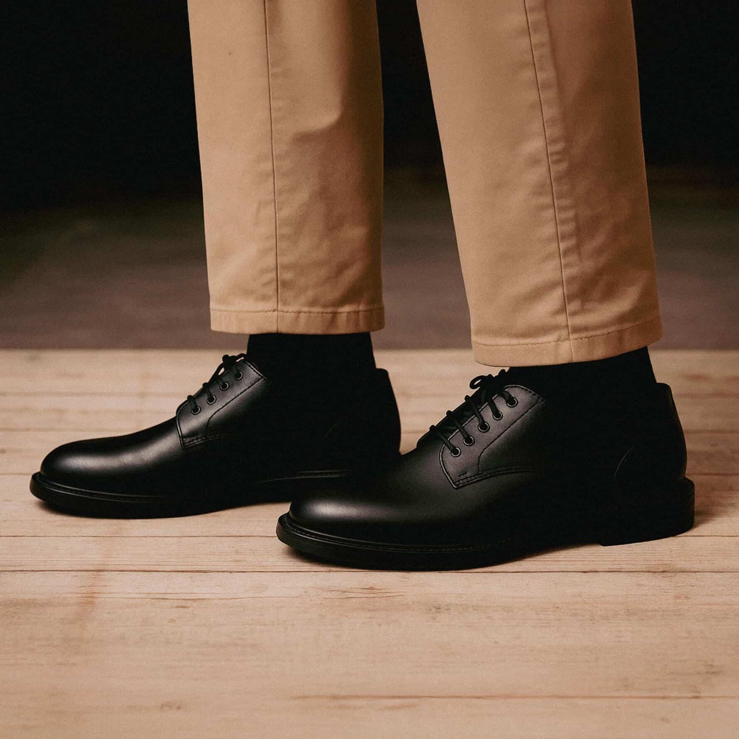 Chaussures élégantes Black Derby - Lucrezio