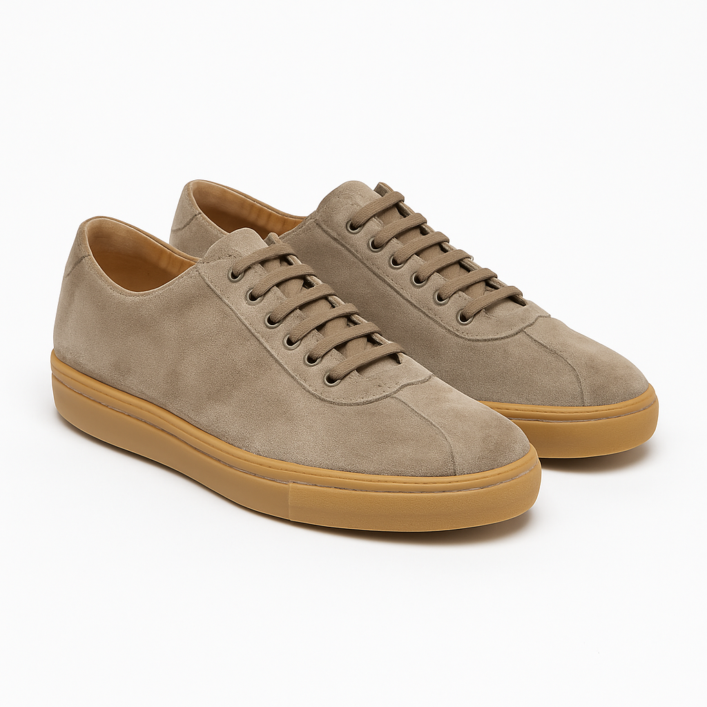 Taupe Wildleder -Turnschuhe - Alessandro