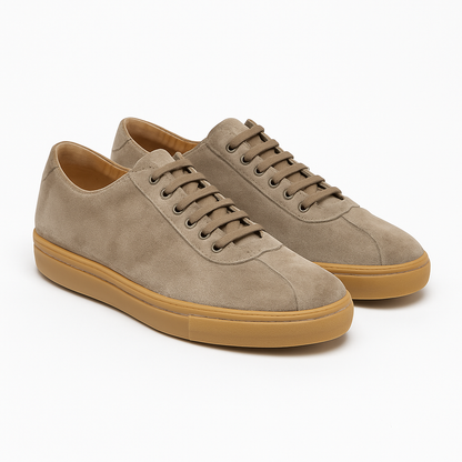 Taupe Wildleder -Turnschuhe - Alessandro
