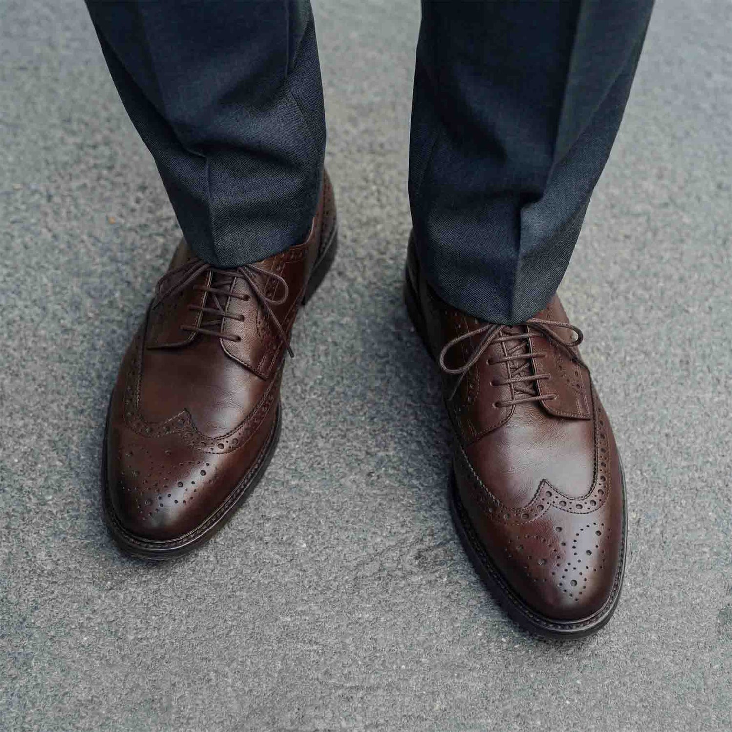 Brown Derby Shoes - Alfonso