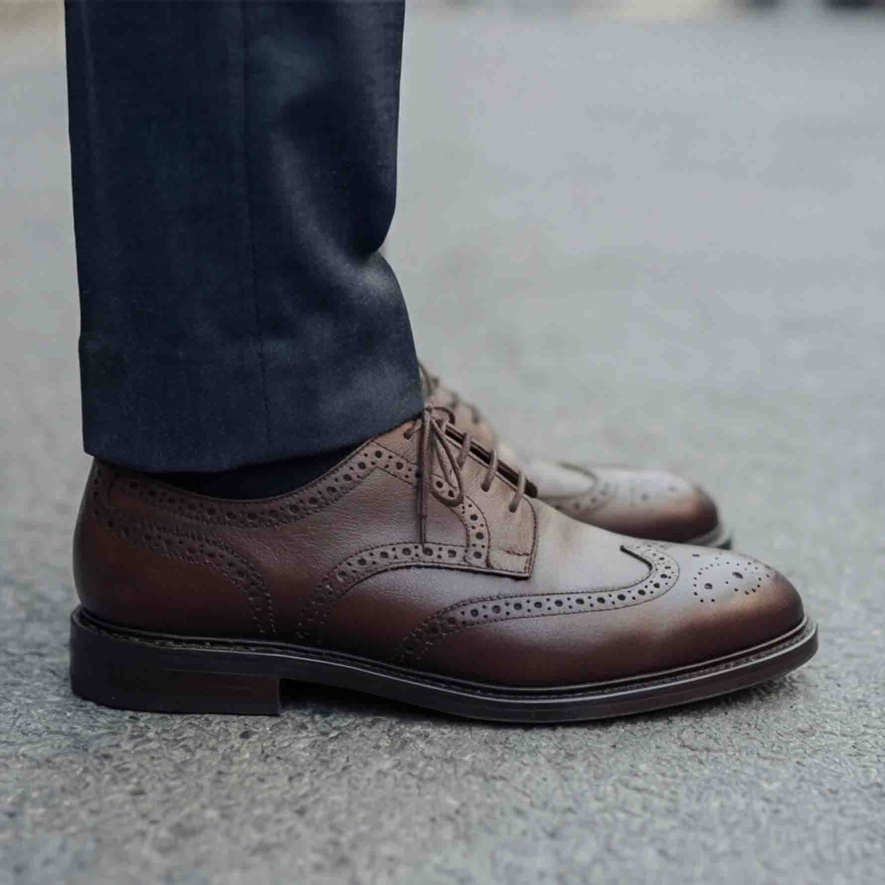 Brown Derby Shoes - Alfonso
