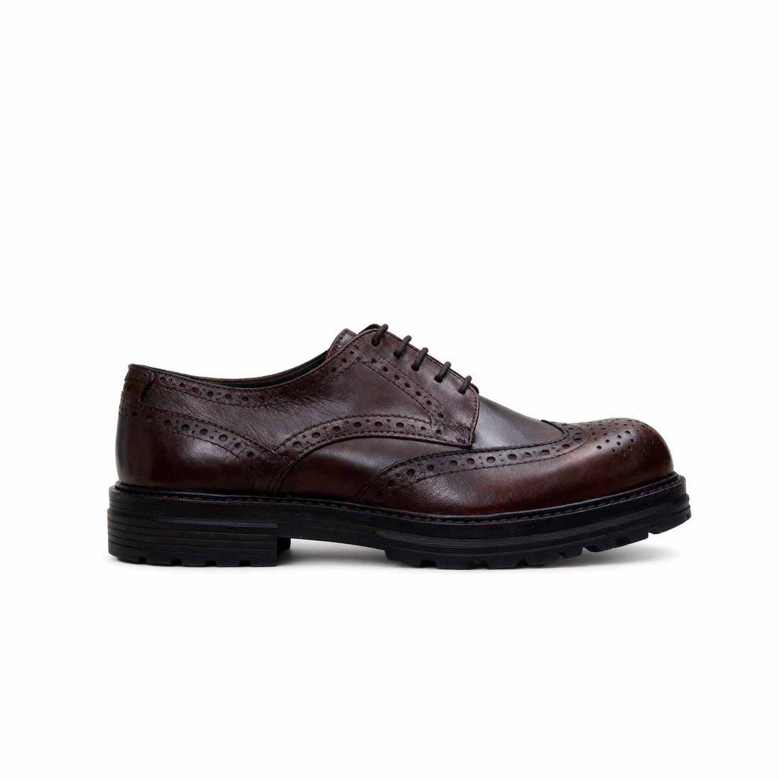 Scarpa stringata in pelle marrone | Alvise