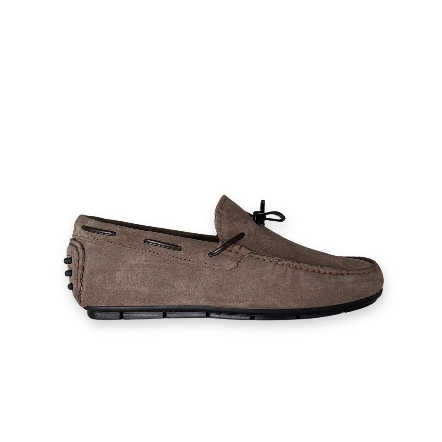 Herren Wildleder-Mokassins in Taupe - Edoardo