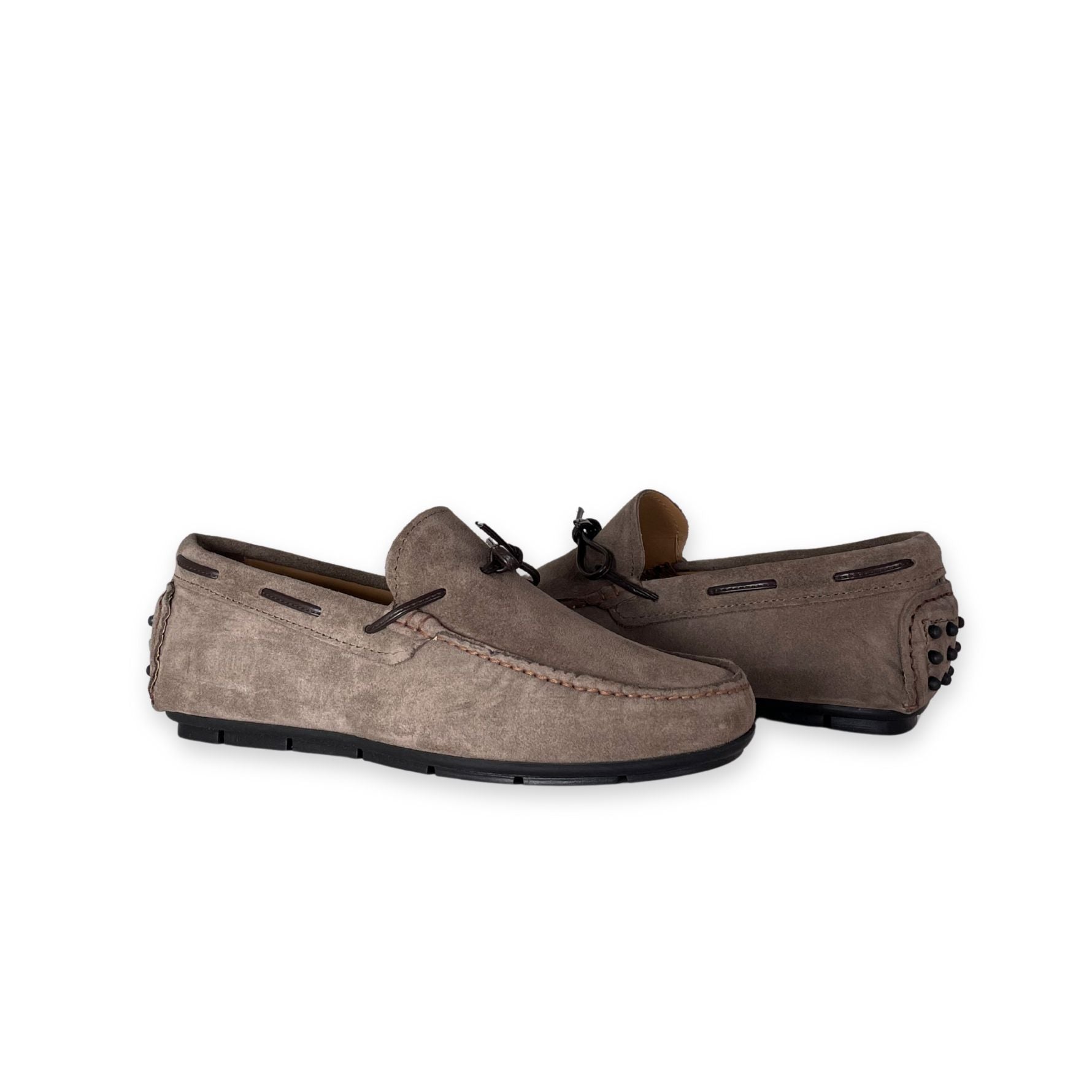 Herren Wildleder-Mokassins in Taupe - Edoardo