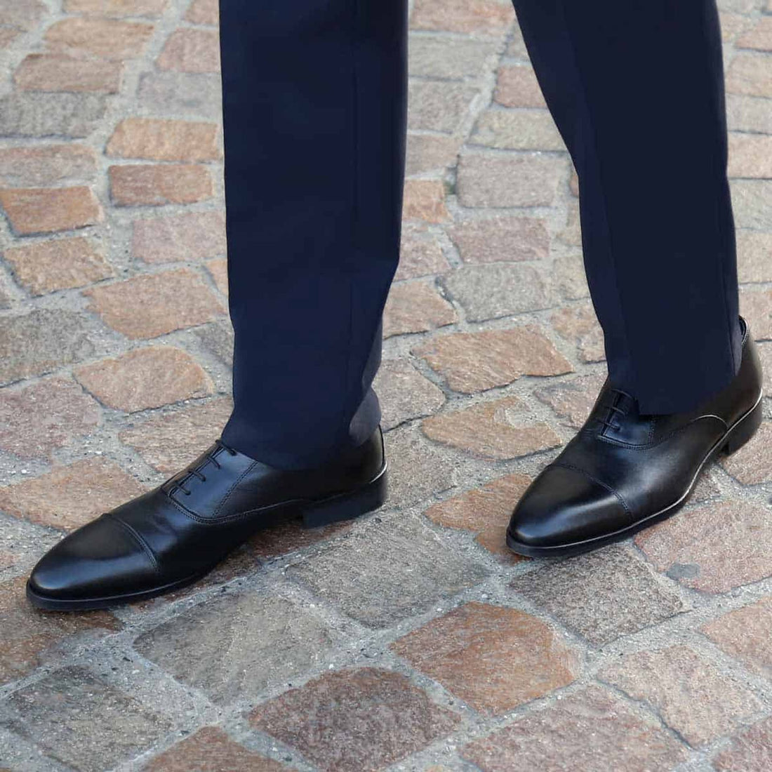 Richelieus en cuir noir - Elio