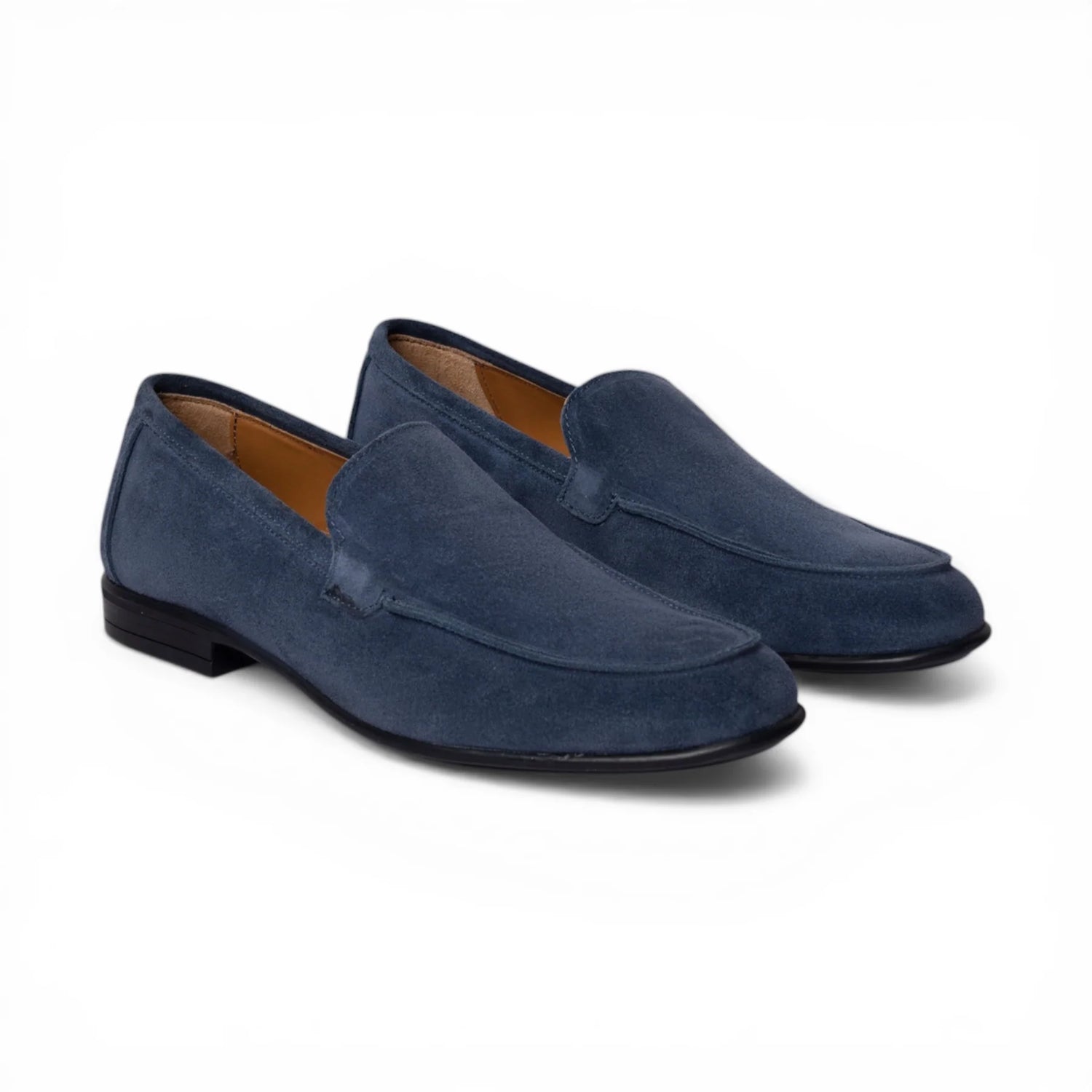 Herren-Mokassin aus blauem Wildleder – Ermes
