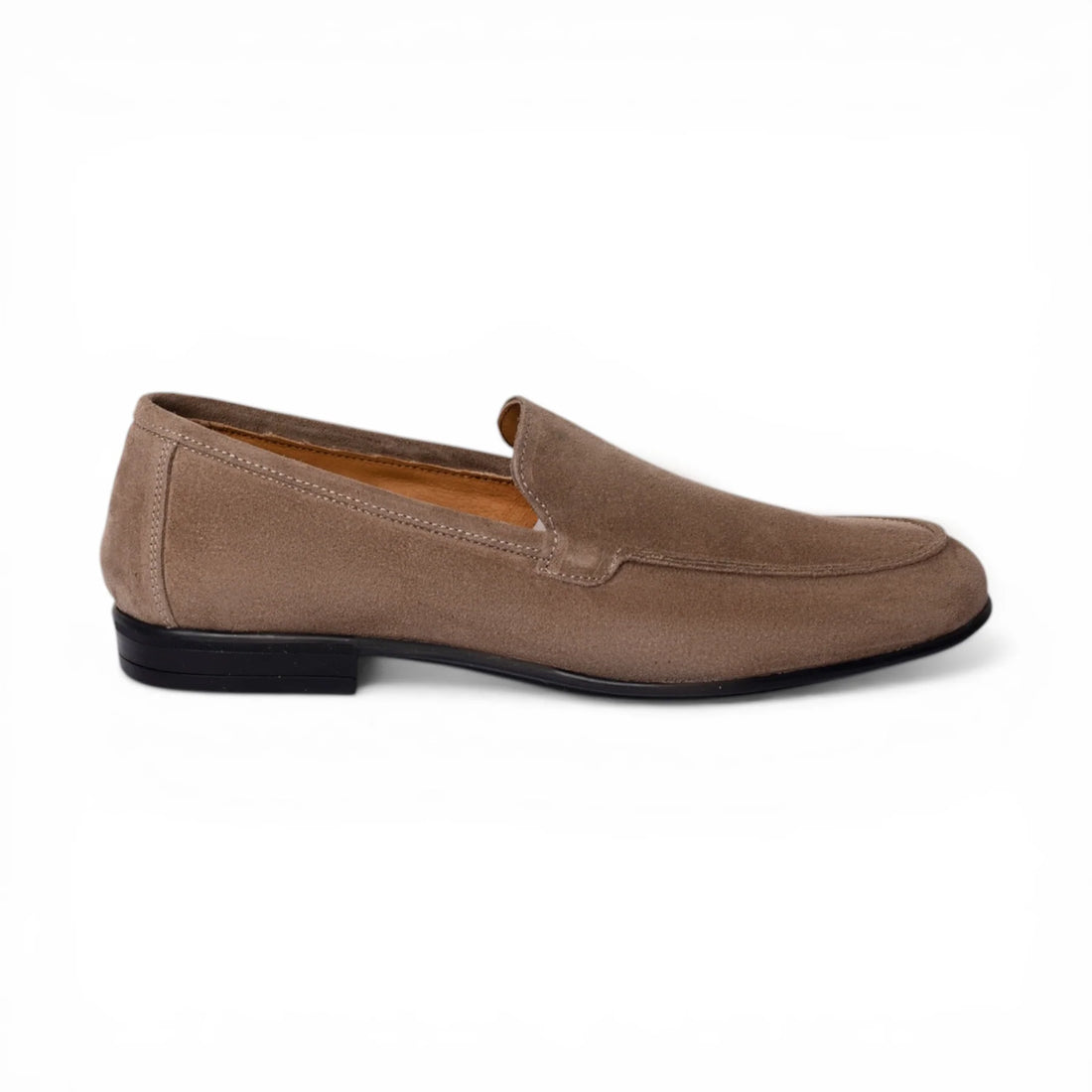 Mocassino Uomo in Camoscio Taupe Ermes