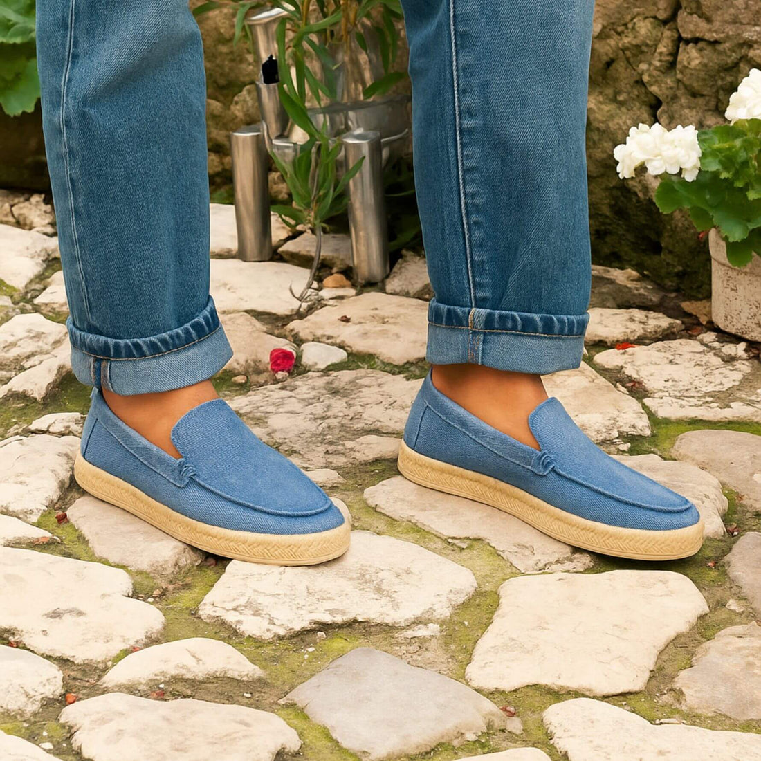 Espadrillas Camoscio Azzurro - Eugenio