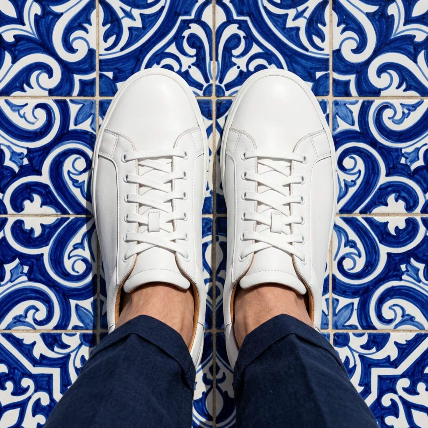 Sneakers pelle Bianco - Fabrizio