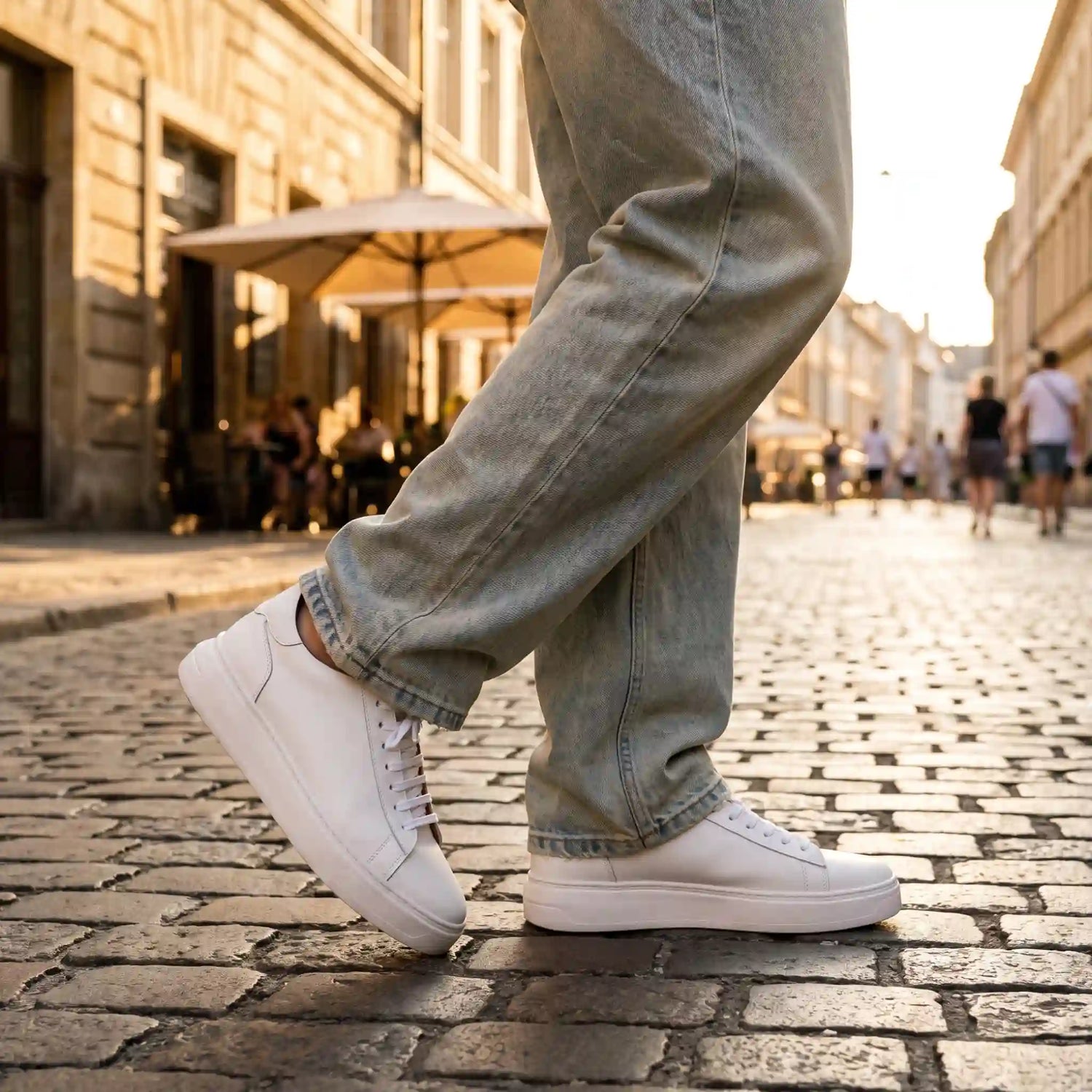 Sneakers pelle Bianco - Fabrizio