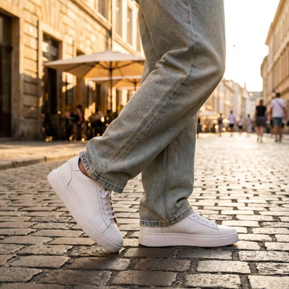 Sneakers pelle Bianco - Fabrizio