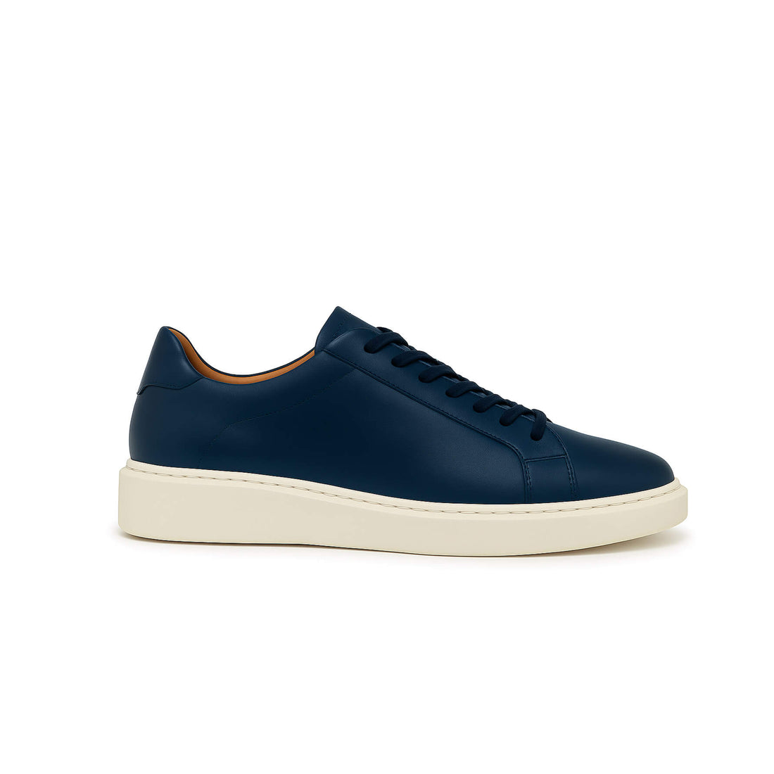 Blaue Leder -Turnschuhe - Fabrizio