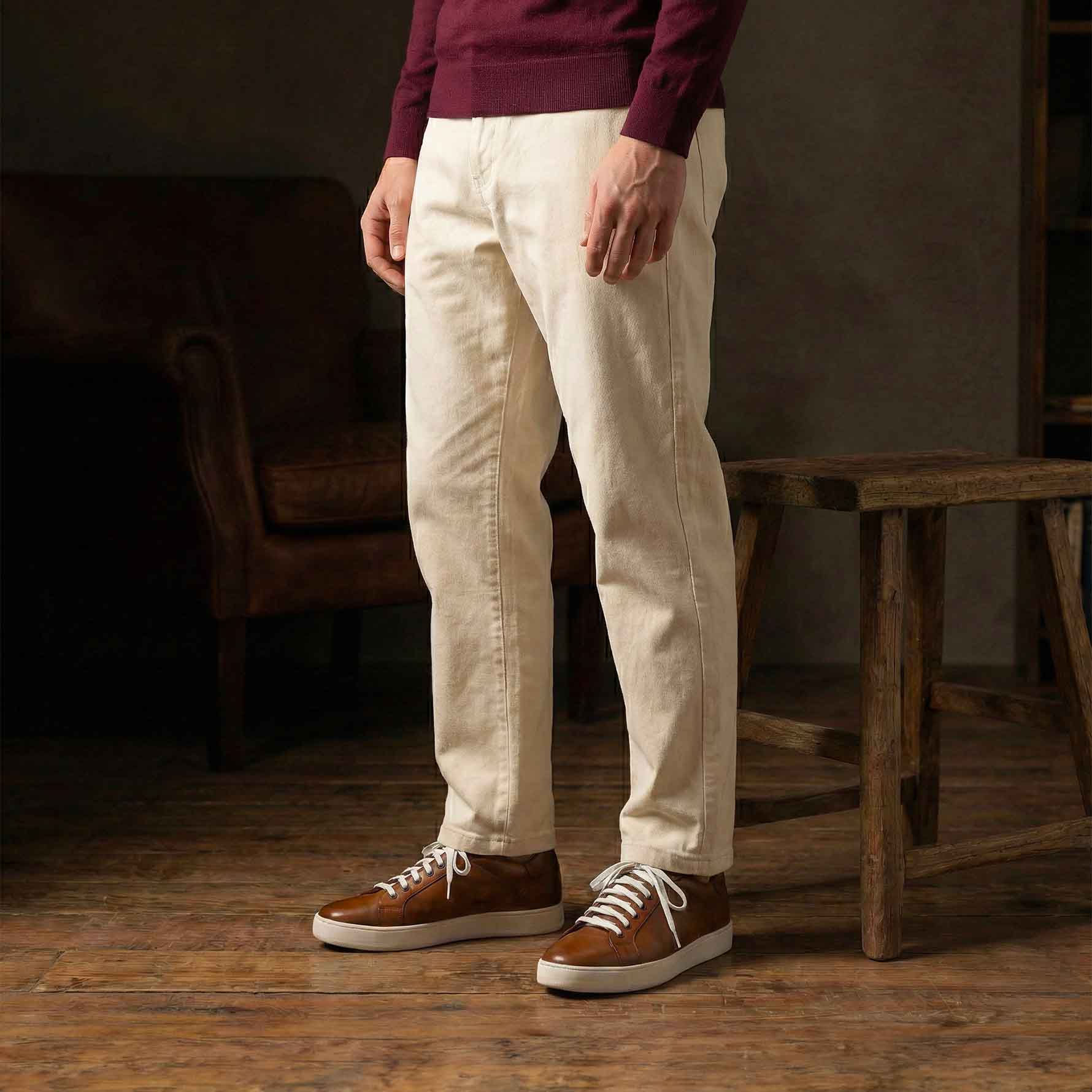 Sneakers pelle Marrone - Fabrizio