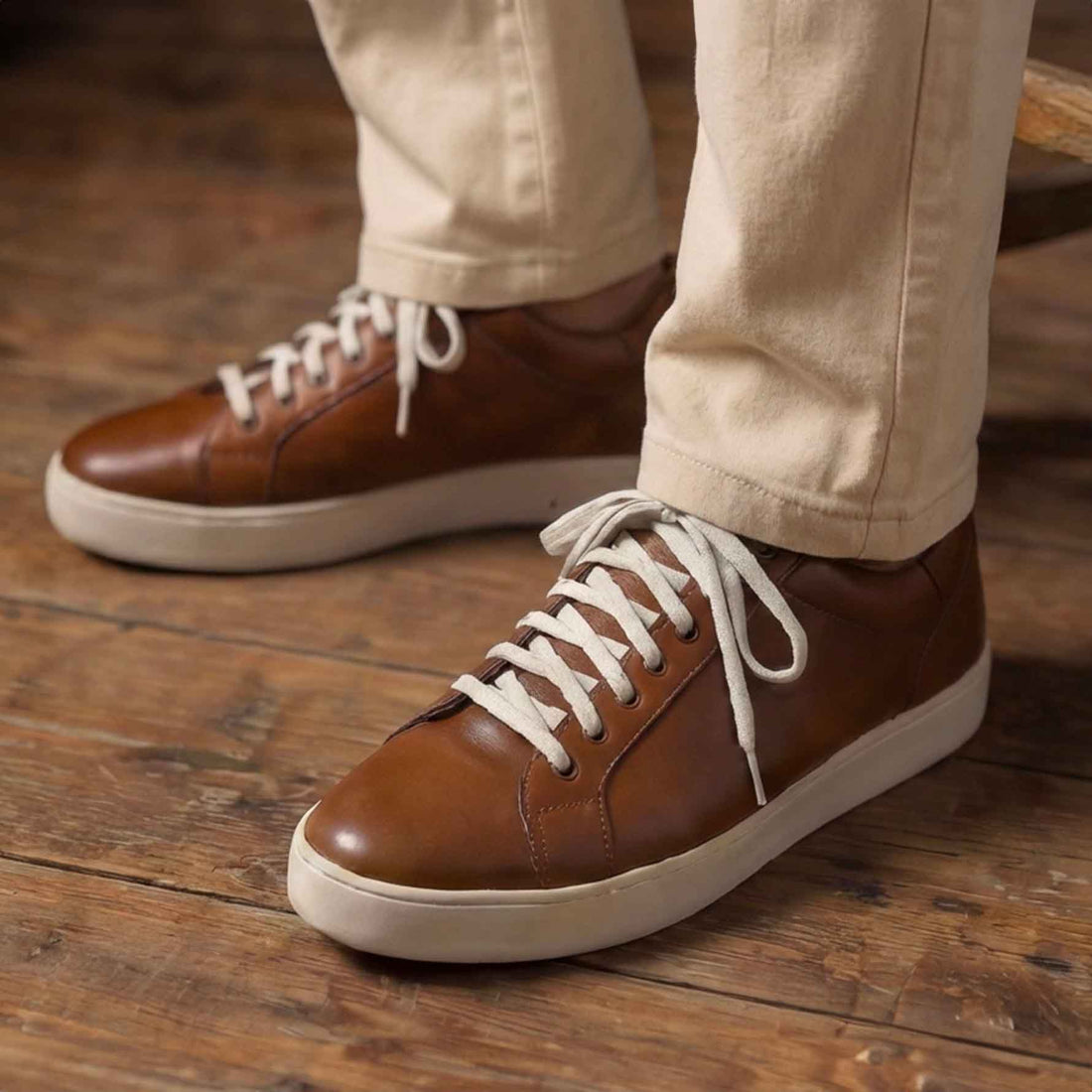 Sneakers pelle Marrone - Fabrizio