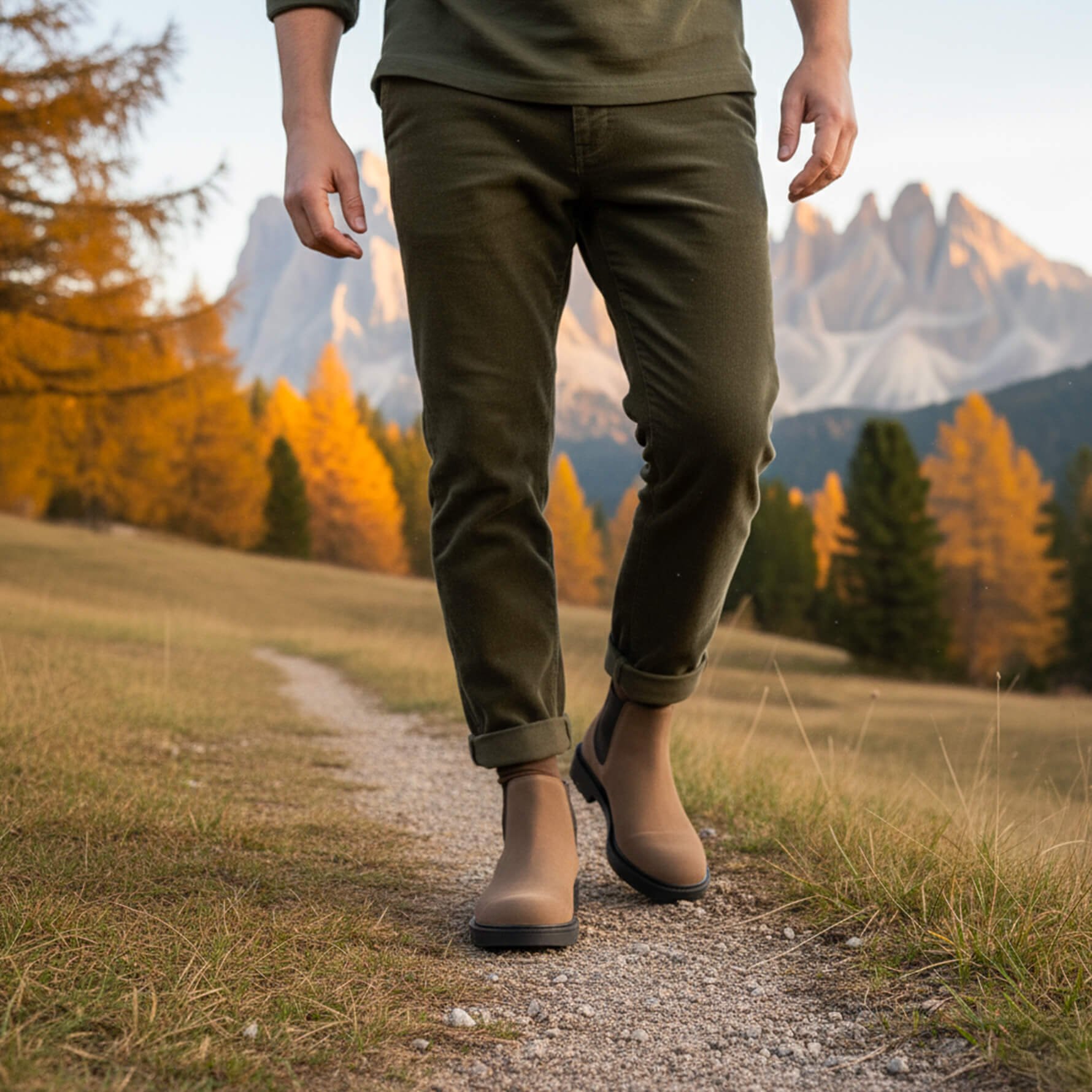 Bottes pour hommes en daim beige - Ferdinando