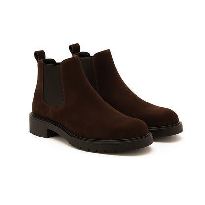 Bottes pour hommes en daim brun - Ferdinando