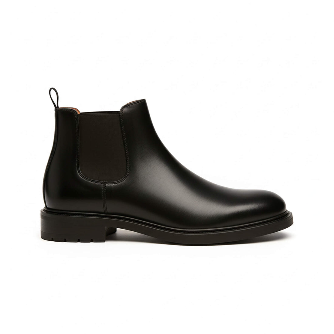 Schwarze Chelsea-Boots aus Leder - Ferdinando