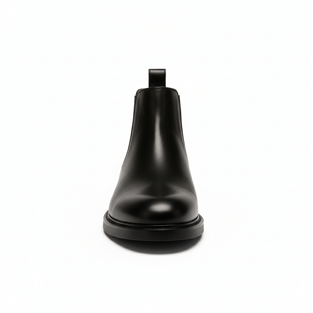 Schwarze Chelsea-Boots aus Leder - Ferdinando