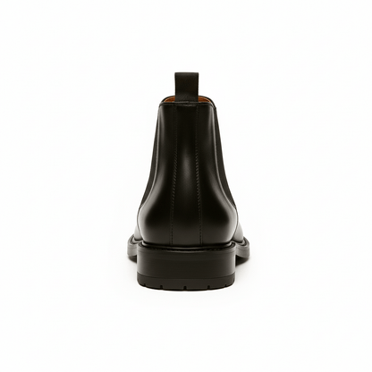 Schwarze Chelsea-Boots aus Leder - Ferdinando