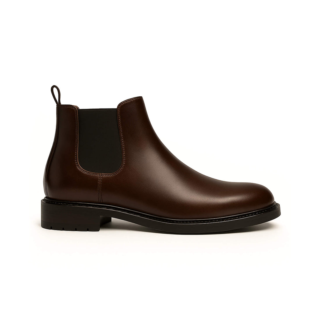 Bottines Chelsea en cuir marron - Ferdinando