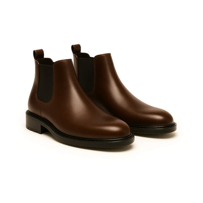 Braune Chelsea-Boots aus Leder - Ferdinando