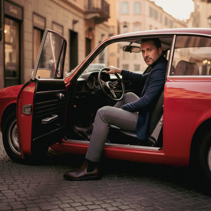 Braune Chelsea-Boots aus Leder - Ferdinando