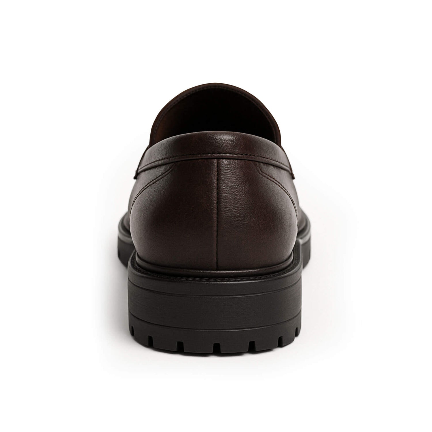 Mocassini uomo invernali pelle marone - Made in italy -  Fulvio - tacco