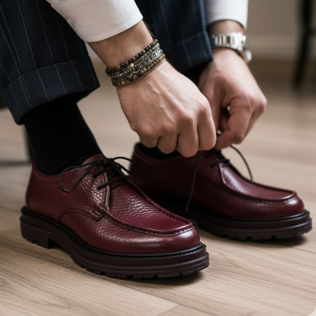 Scarpa Ingegnere Pelle Bordeaux - Gerardo