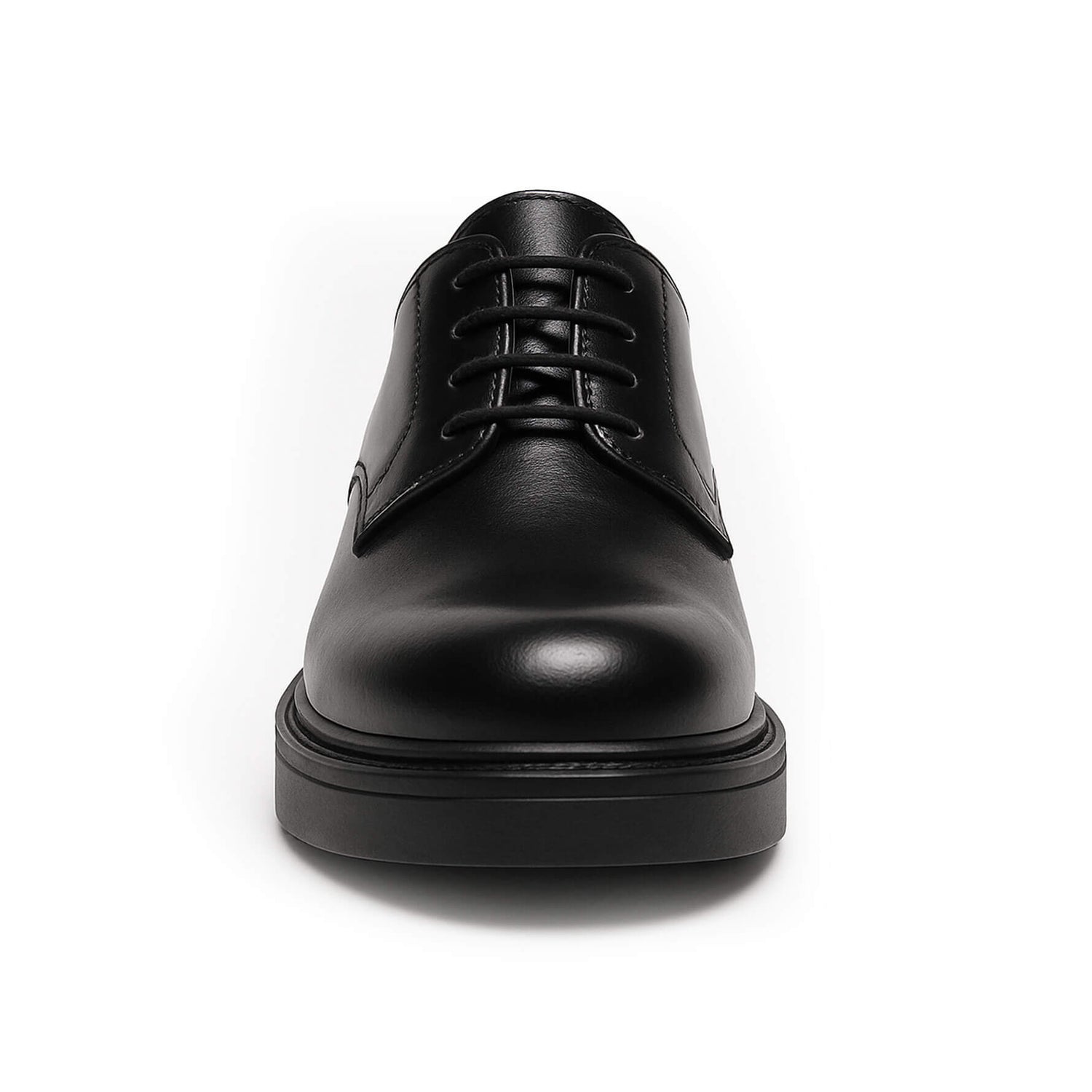 punta Scarpa Elegante Derby pelle nera Made in Italy - Gioele