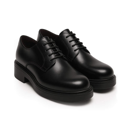 Paio di Scarpa Elegante Derby pelle nera Made in Italy - Gioele