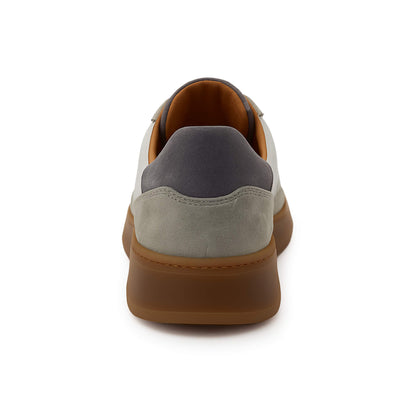 Graue weiße Wildleder -Turnschuhe - Ivan