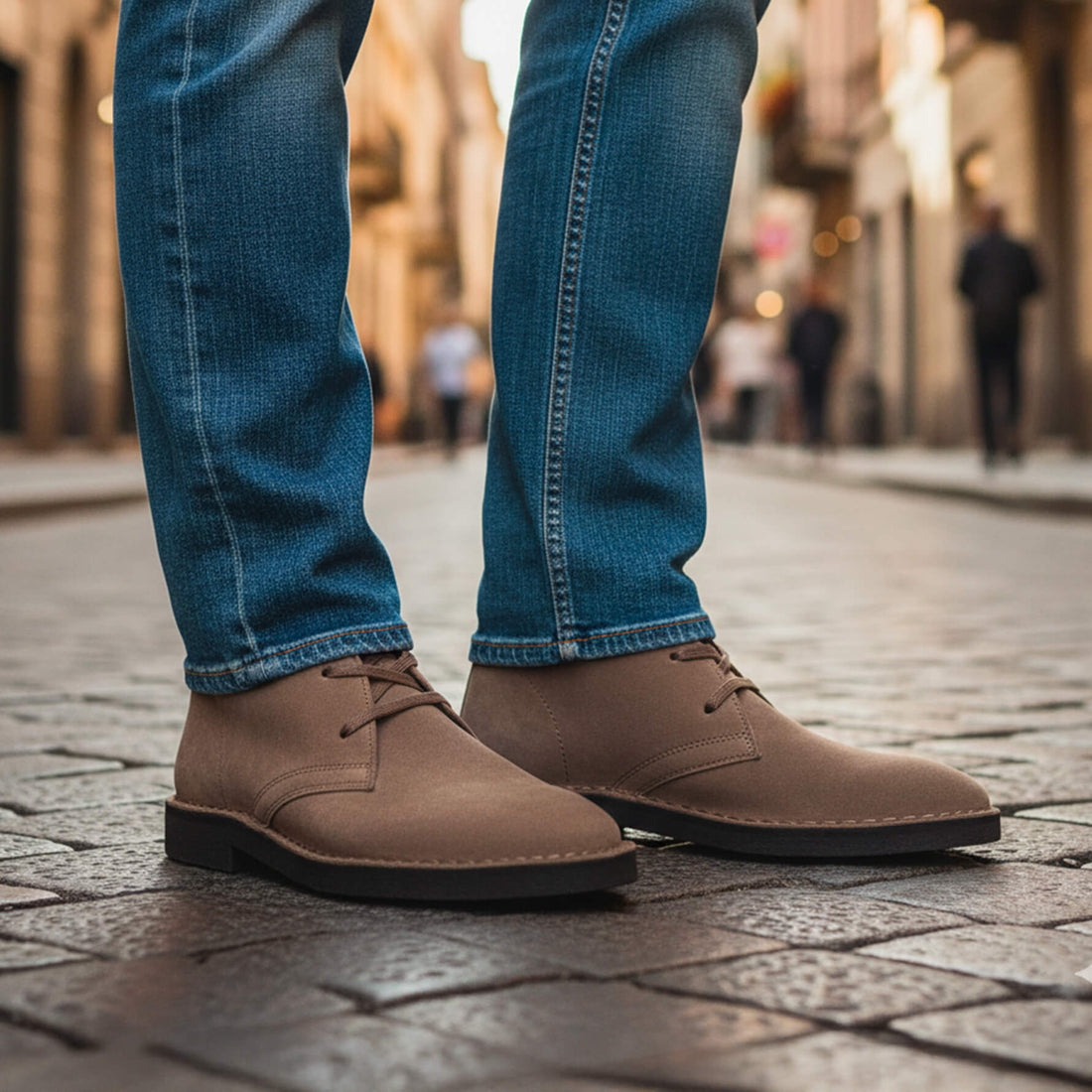 Polacchine in Camoscio Grigio - Joel