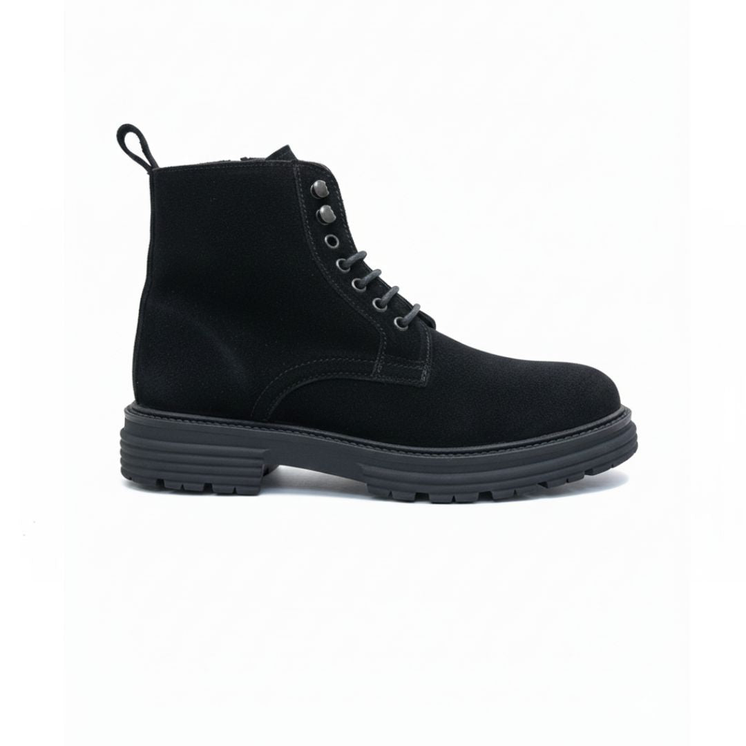 Amphibienstiefel aus schwarzem Wildleder – Klaus