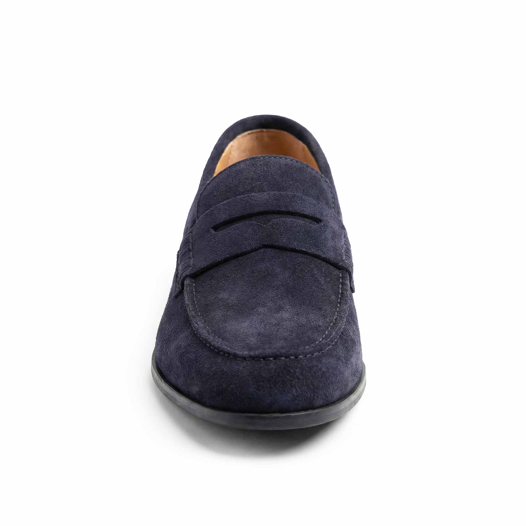 Blaue Wildleder-Slipper - Leone
