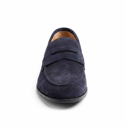 Blaue Wildleder-Slipper - Leone