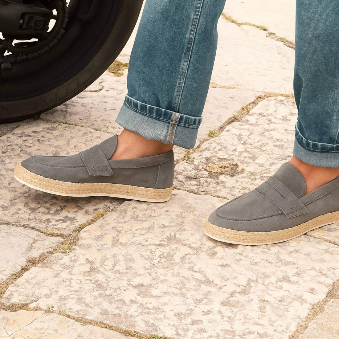 Espadrillas camoscio Grigio - Leo