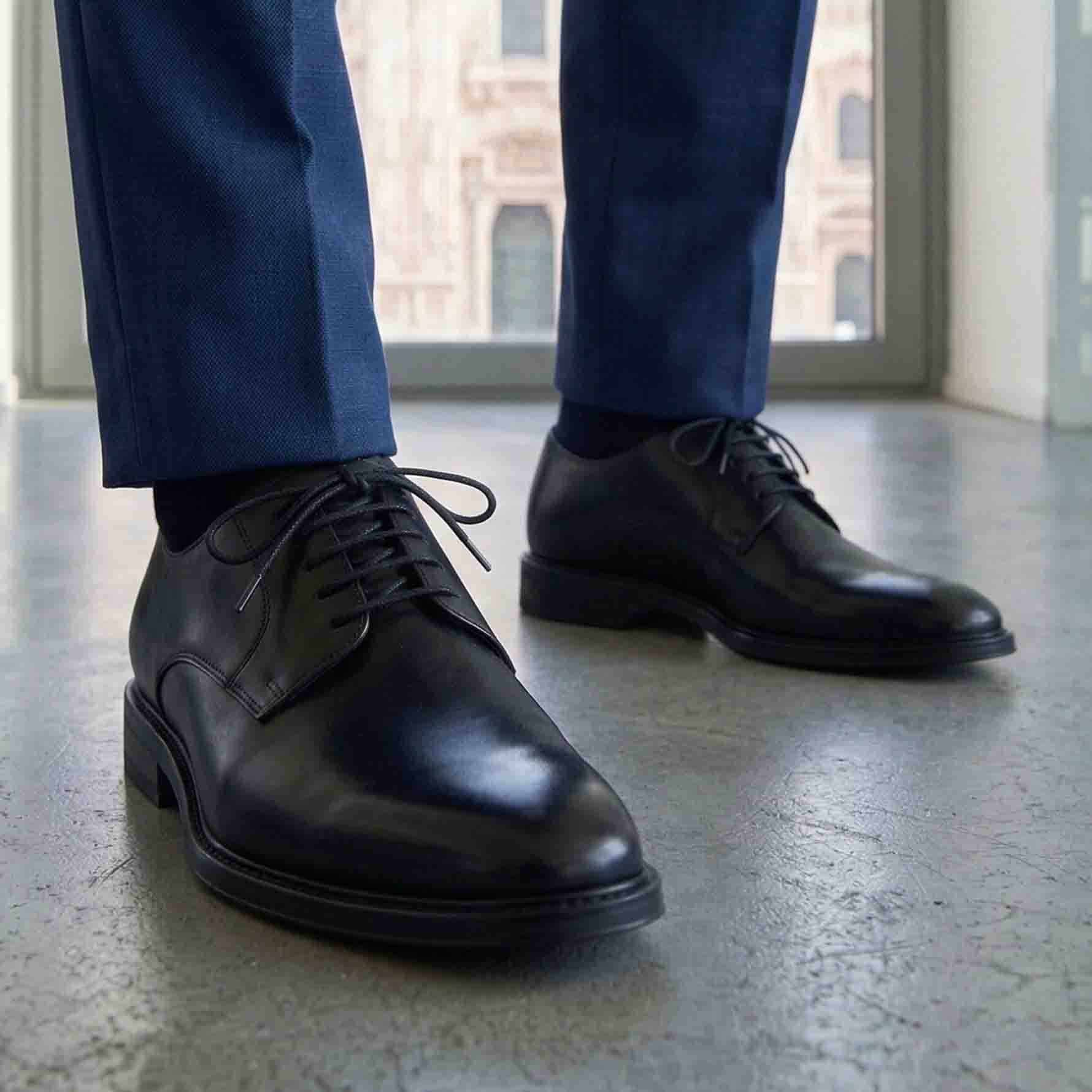 Scarpe eleganti derby nere - Lucrezio