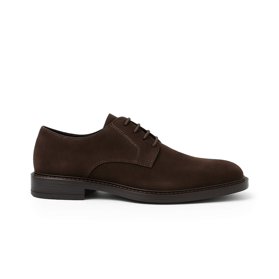 Scarpe derby in camoscio marrone - Lucrezio