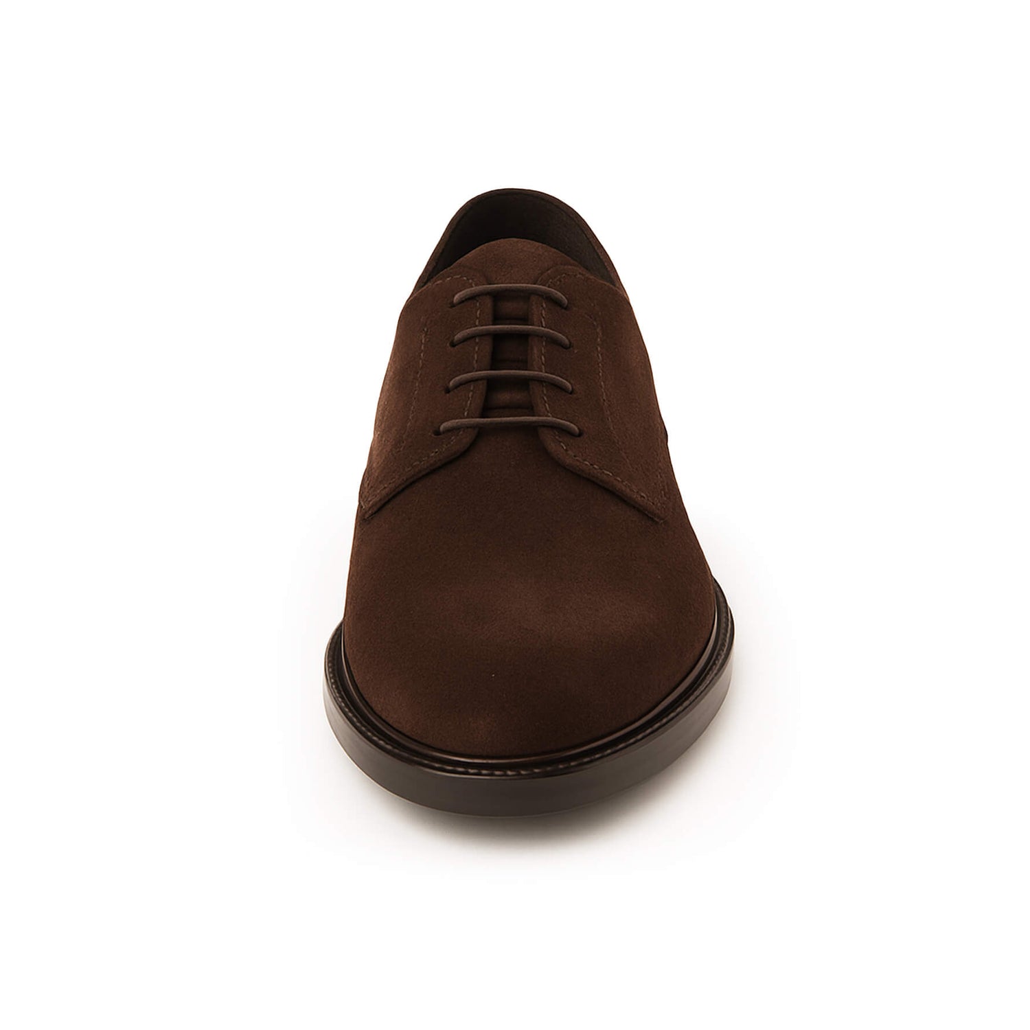 Scarpe derby in camoscio marrone - Lucrezio
