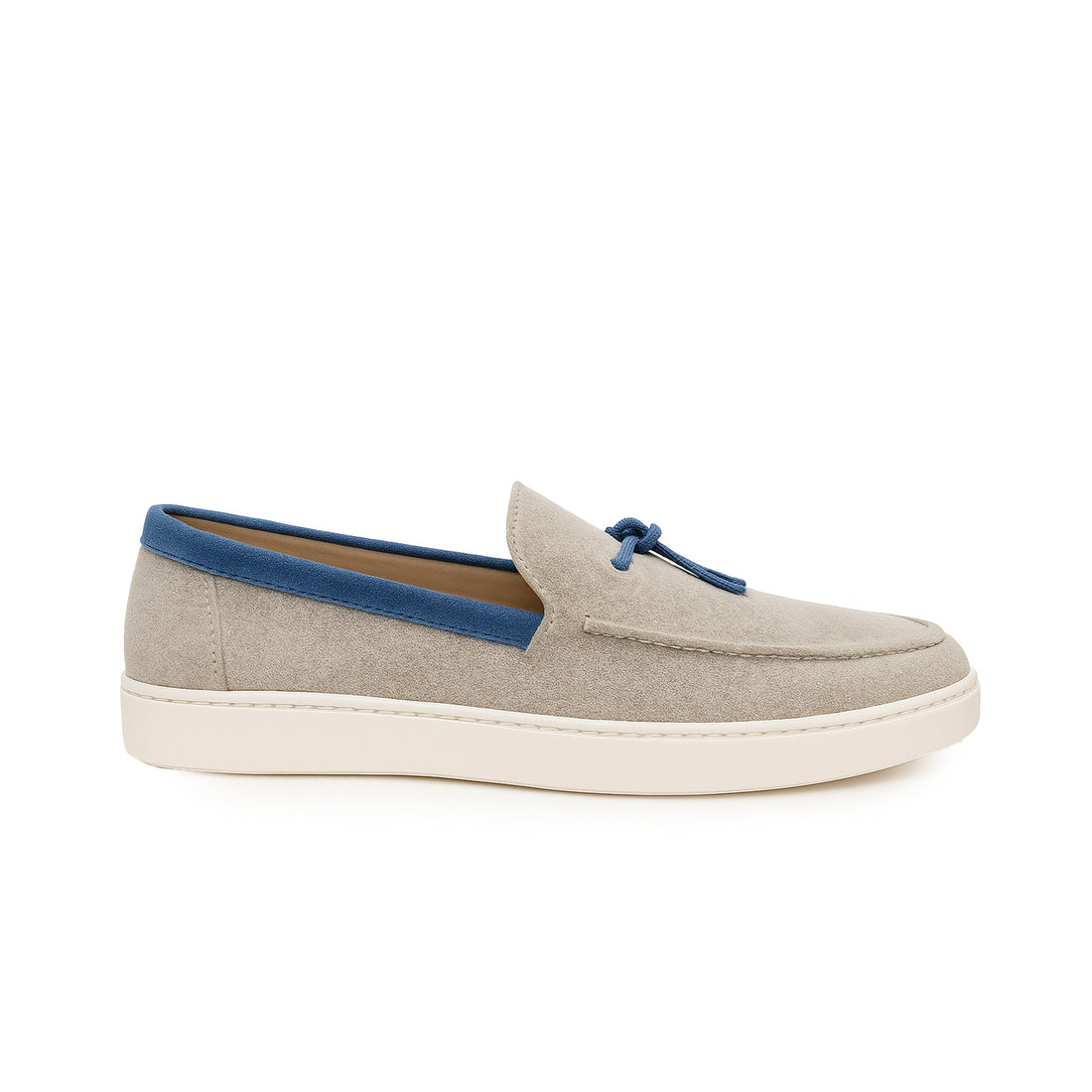 Moccasin en daim bleu - Marino