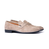 Mocassini in camoscio beige - Leone - Made in Italy paio
