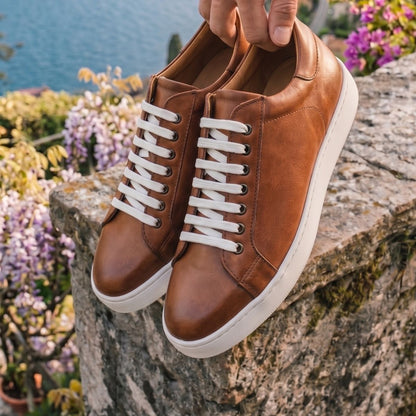 Sneakers pelle Marrone - Fabrizio
