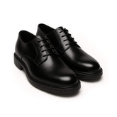 paio di Scarpe eleganti uomo nere - derby - suola gomma - made in italy 