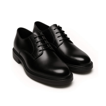 paio di Scarpe eleganti uomo nere - derby - suola gomma - made in italy 